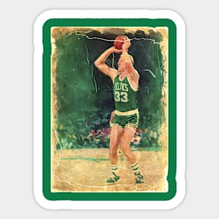 COVER SPORT - SPORT ILLUSTRATED - larry bird paint Sticker